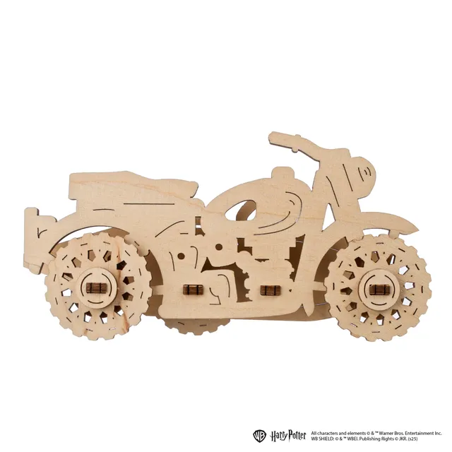 ugears-moto-volante-d-hagrid-maquette-bois-3d-colorier-harry-potter image 1