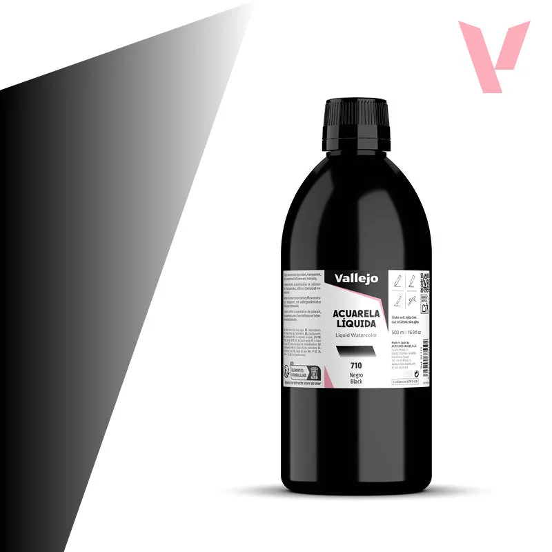 vallejo-aquarelle-liquide-noir-500-ml-beaux-arts image 1