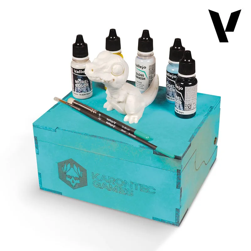 vallejo-x-karonkids-velocirraptor-kit-d-butant-peinture-miniatures image 1