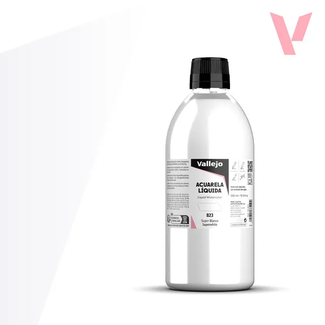 vallejo-aquarelle-liquide-super-blanc-500-ml-beaux-arts image 1