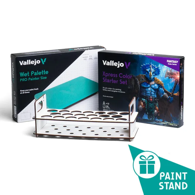 vallejo-xpress-color-starter-pack-peinture-rapide-support-20-flacons-offert image 1