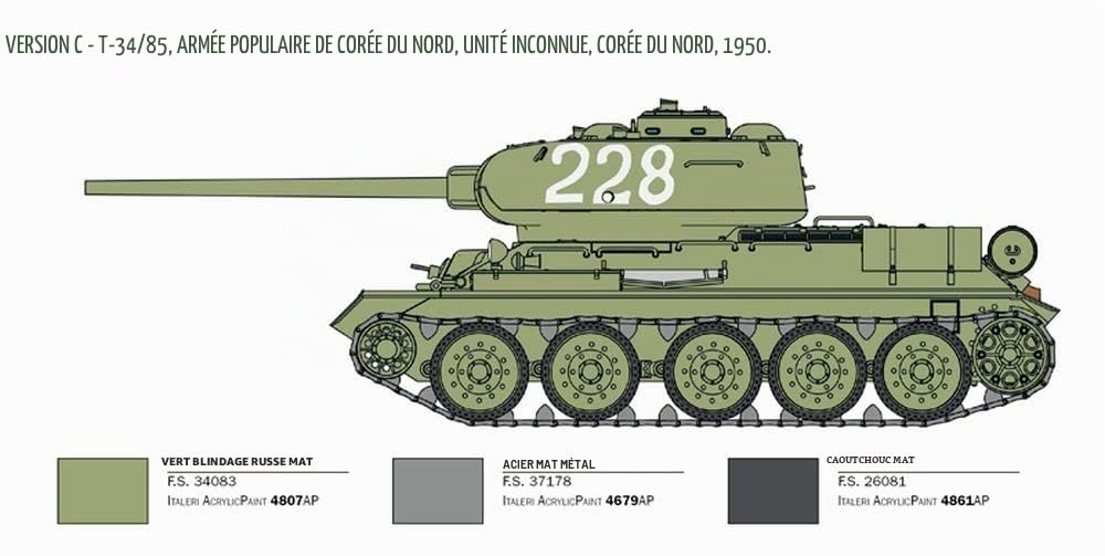 italeri-6585s-t-34-85-maquette-char-militaire-1-35-en-plastique-coller image 6