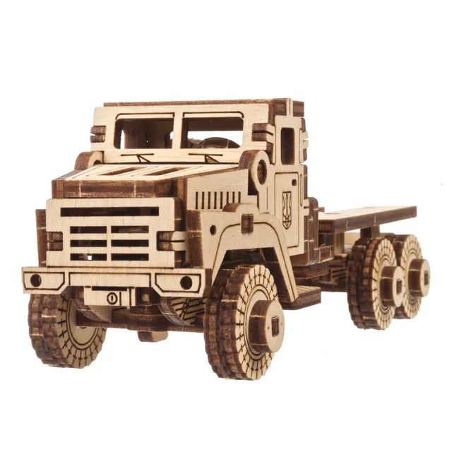 ugears-military-truck-maquette-m-canique-en-bois-3-essieux image 1