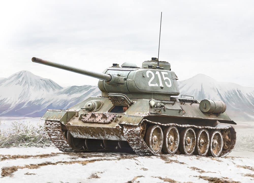 italeri-6585s-t-34-85-maquette-char-militaire-1-35-en-plastique-coller image 2