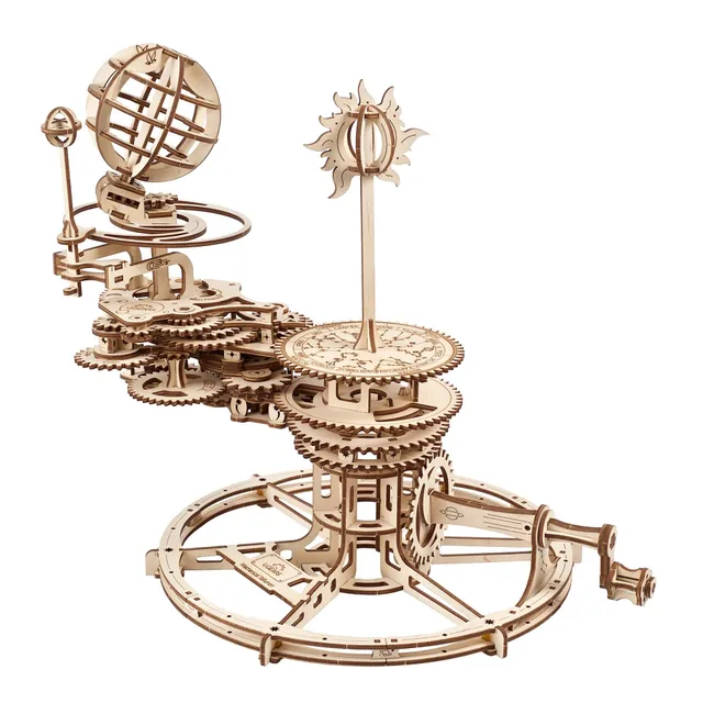 ugears-mechanical-tellurion-maquette-m-canique-en-bois-soleil-terre-lune image 1