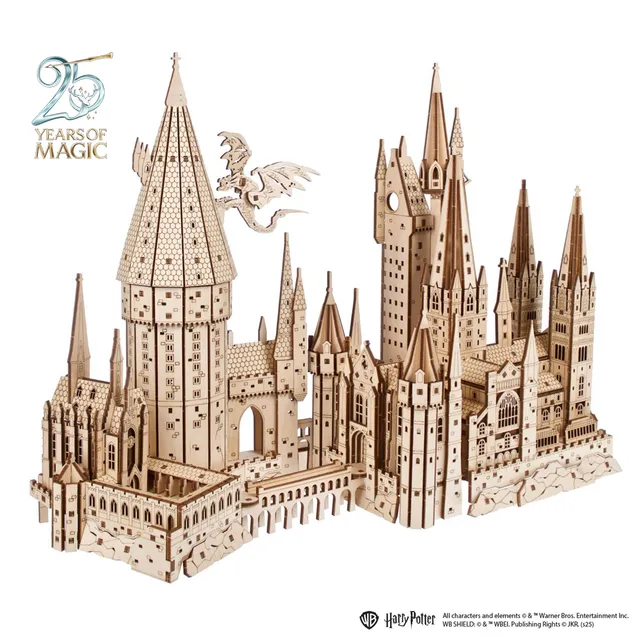 ugears-ch-teau-de-hogwarts-maquette-m-canique-en-bois image 1