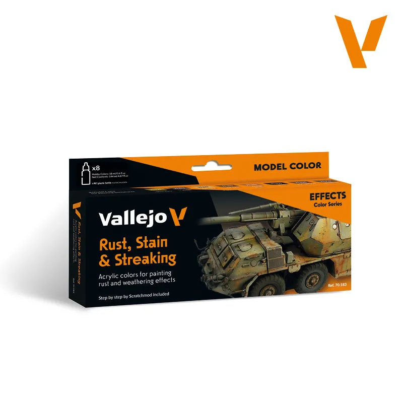 vallejo-hobby-colors-set-8-x-18-ml-rouille-taches-et-coulures-peinture-maquette image 1