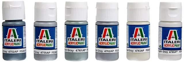 italeri-510000431-set-6-peintures-acryliques-usaf-u-s-navy-20-ml image 1