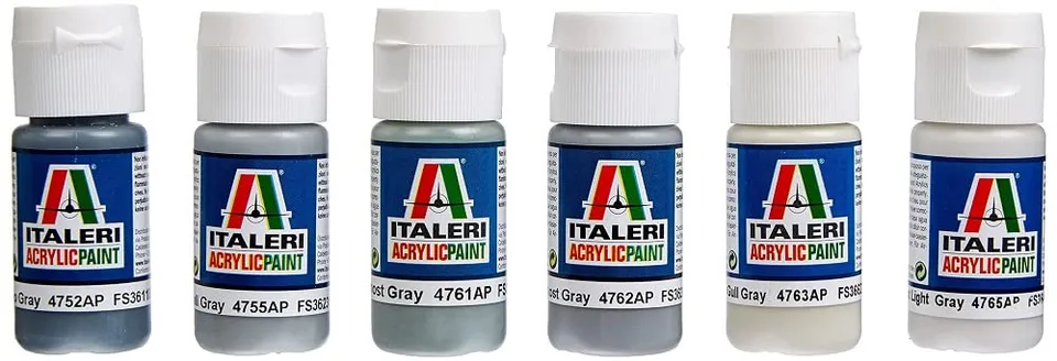 italeri-510000431-set-6-peintures-acryliques-usaf-u-s-navy-20-ml image 1