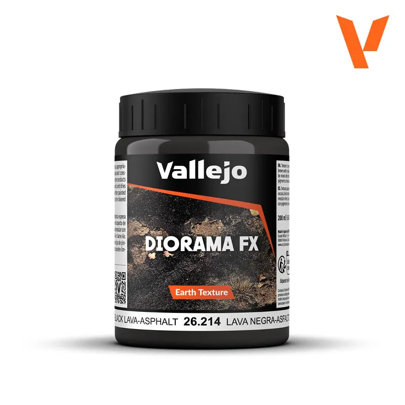 vallejo-diorama-fx-asfalto-lava-nera-texture-noire-asphalte-et-lave-volcanique image 1