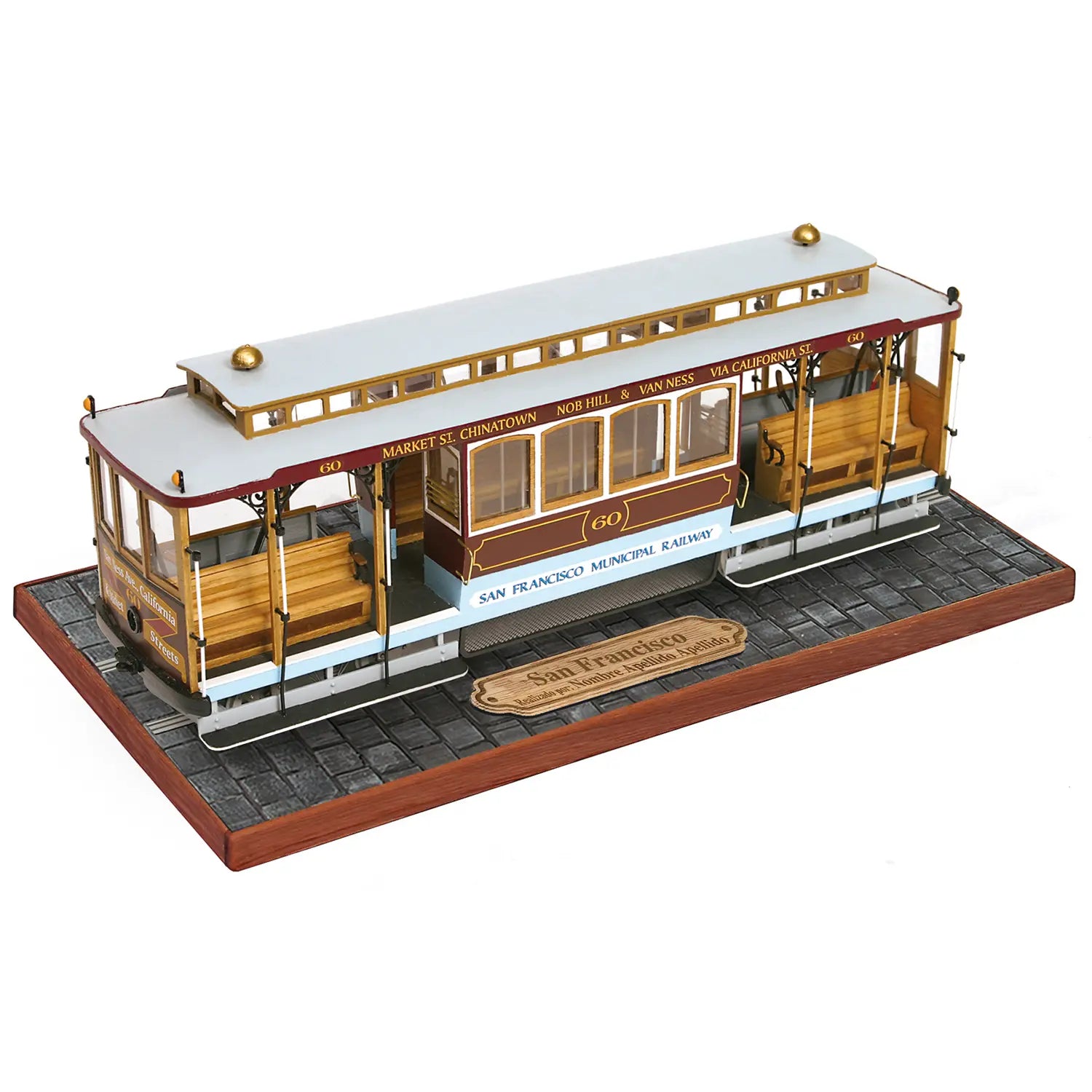 occre-san-francisco-maquette-cable-car-tramway-en-kit-bois image 2