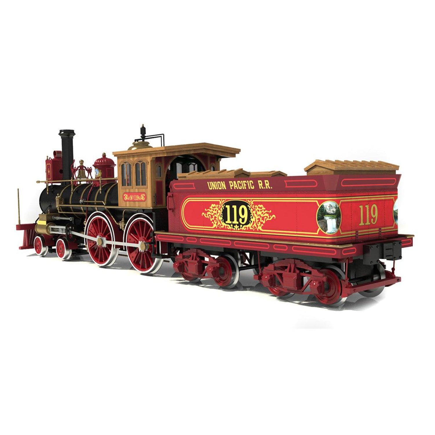 occre-rogers-119-locomotive-4-4-0-american-1868-kit-train-bois-et-m-tal image 4