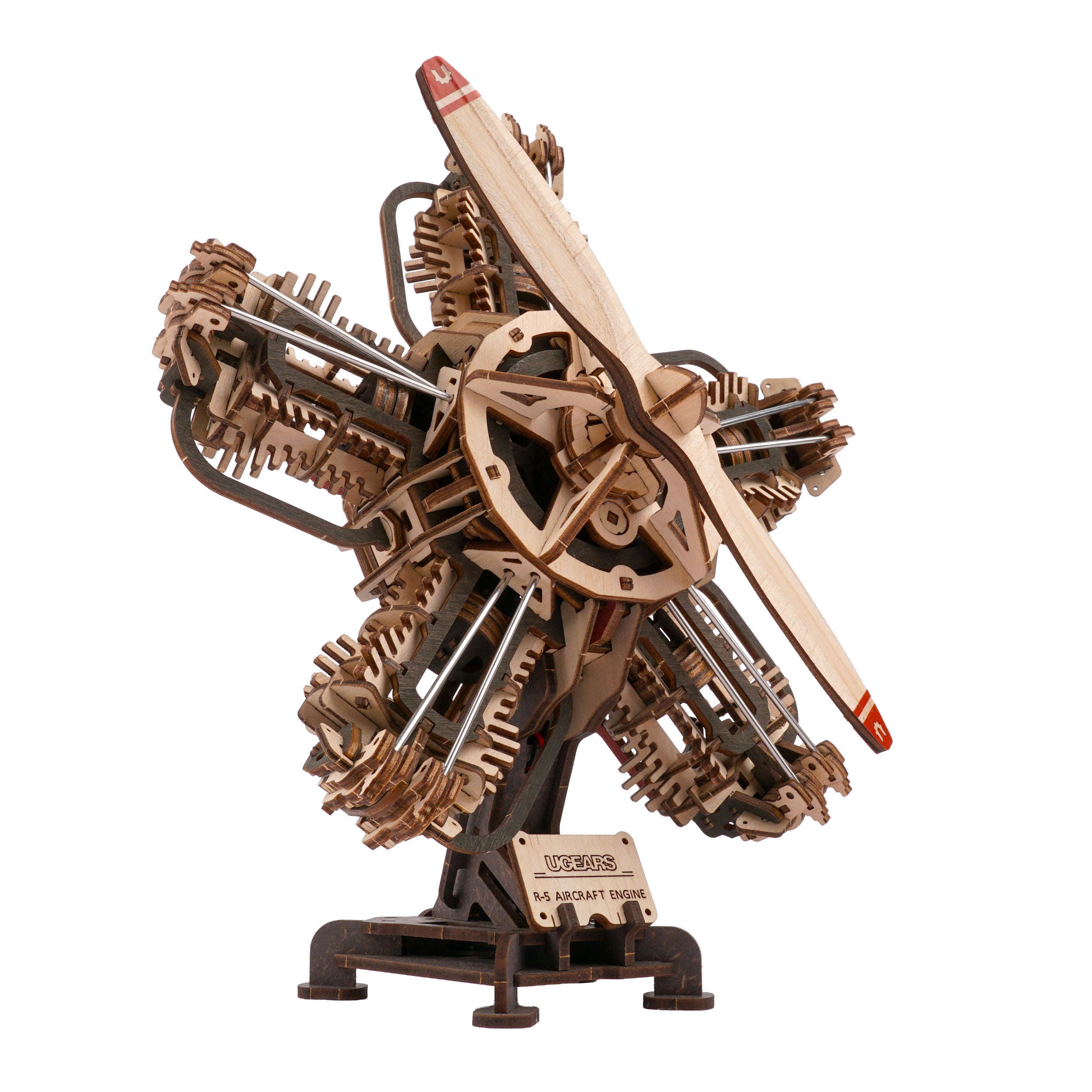 ugears-r-5-aircraft-engine-maquette-bois-moteur-d-avion-radial-5-cylindres image 3