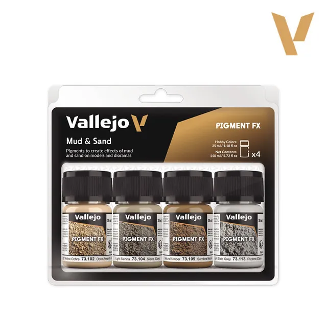 vallejo-pigment-fx-set-4-x-35-ml-effets-boue-et-sable image 1