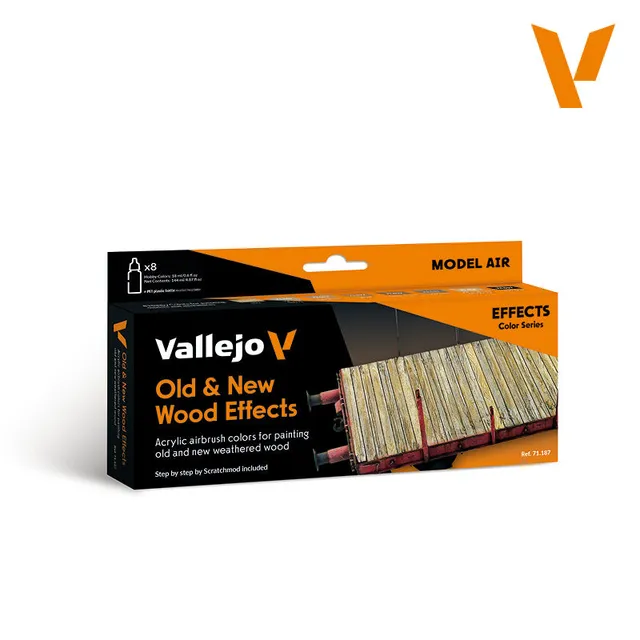 vallejo-set-8-couleurs-effets-bois-neuf-et-ancien-model-air-avec-tutoriel-scratc image 1