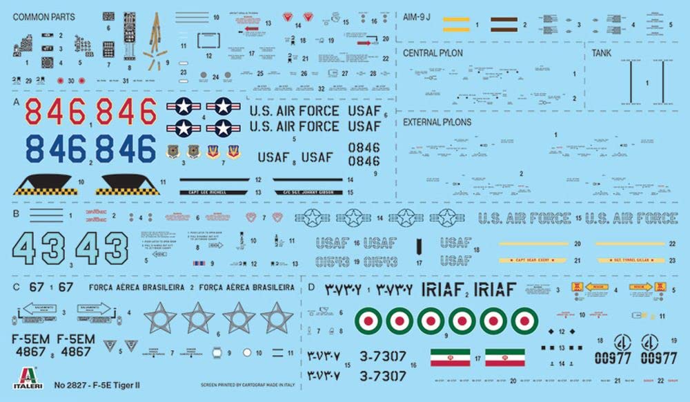 italeri-2827s-northrop-f-5e-tiger-ii-maquette-avion-plastique-1-48 image 3