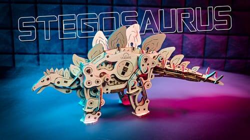 Magnifique Stegosaurus articulé