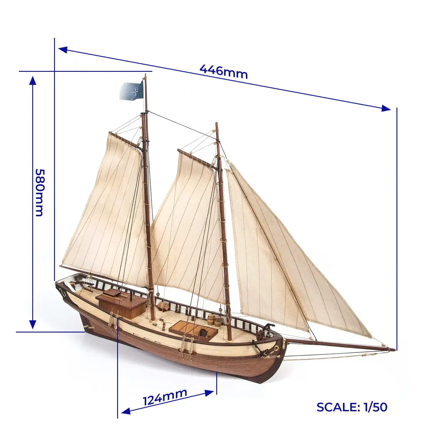occre-polaris-starter-pack-kit-bateau-bois-pour-d-butant image 2