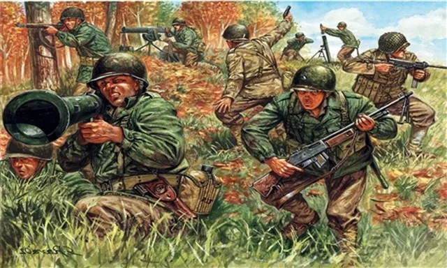 italeri-i6046-infanterie-u-s-wwii-maquette-figurines-1-72 image 1