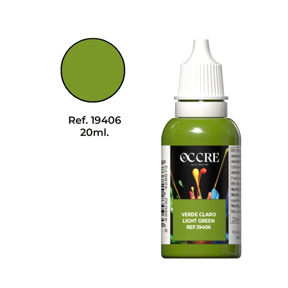 occre-peinture-acrylique-vert-clair-20-ml-mod-lisme image 1