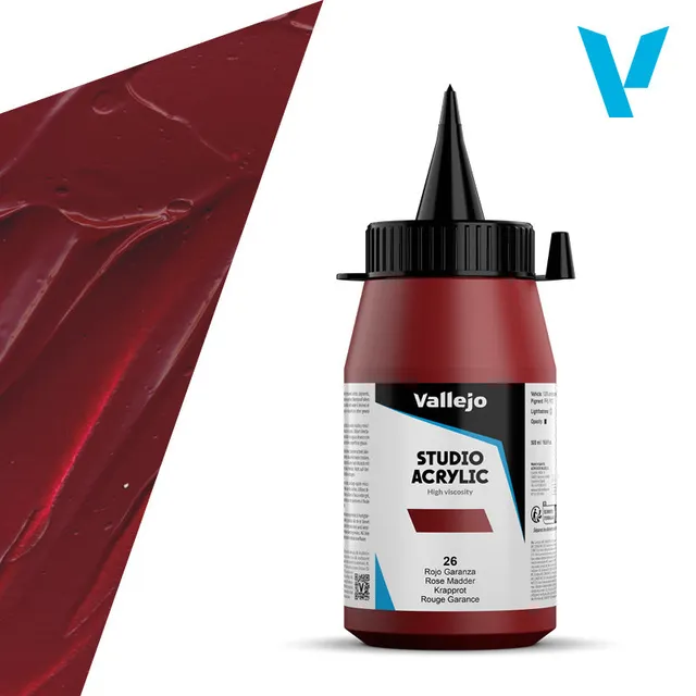 vallejo-peinture-acrylique-rouge-garance-500-ml-beaux-arts image 1