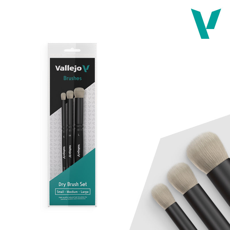 vallejo-dry-brush-set-set-de-3-pinceaux-brosse-a-sec-s-m-et-l image 2