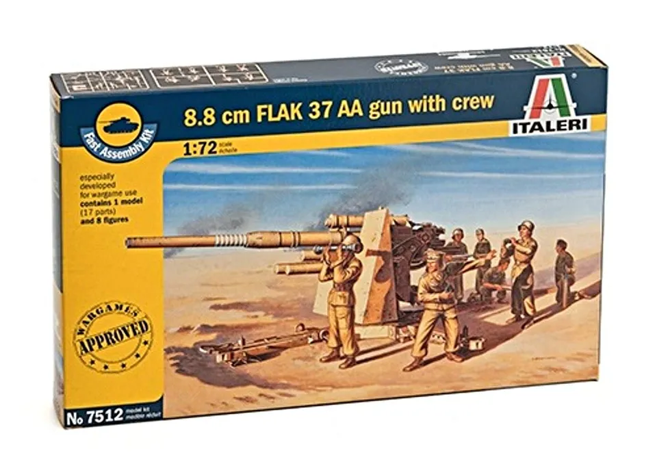 italeri-i7512-flak-37-88-mm-1-72-maquette-canon-antia-rien image 1
