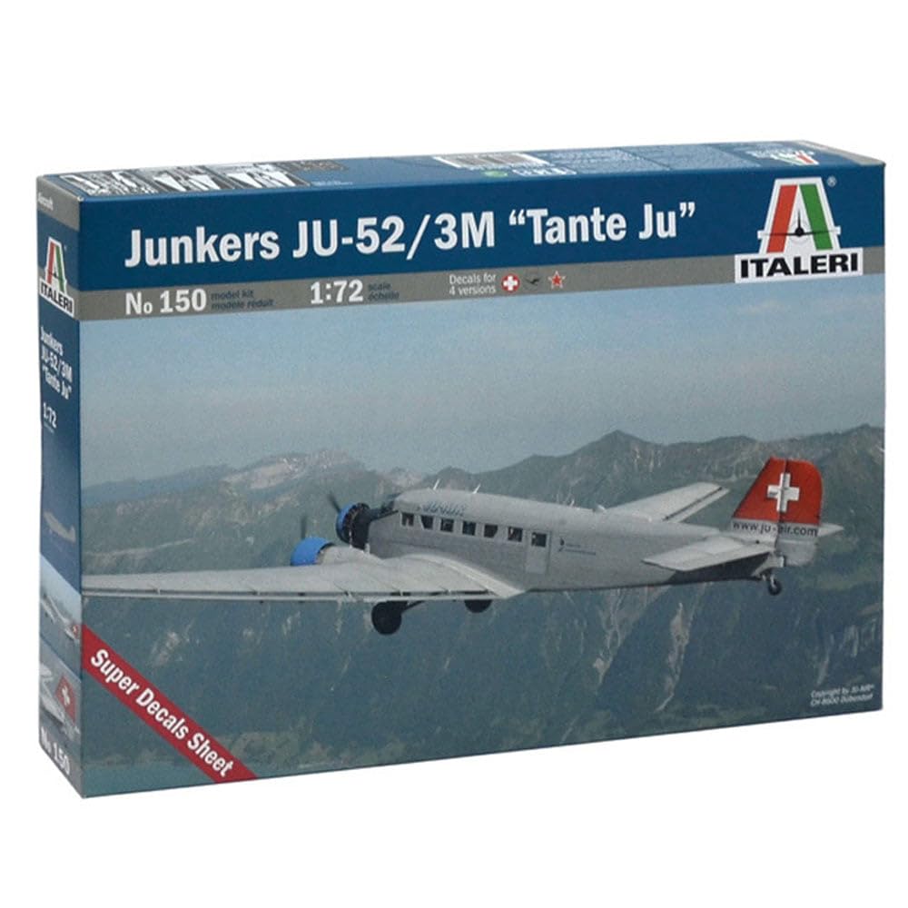 italeri-150-junkers-ju-52-3m-civil-lufthansa-maquette-avion-1-72-monter image 2