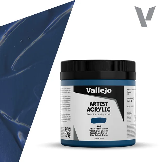 vallejo-acrylic-artist-color-bleu-cobalt-chrome-500-ml-peinture-acrylique-beaux- image 1