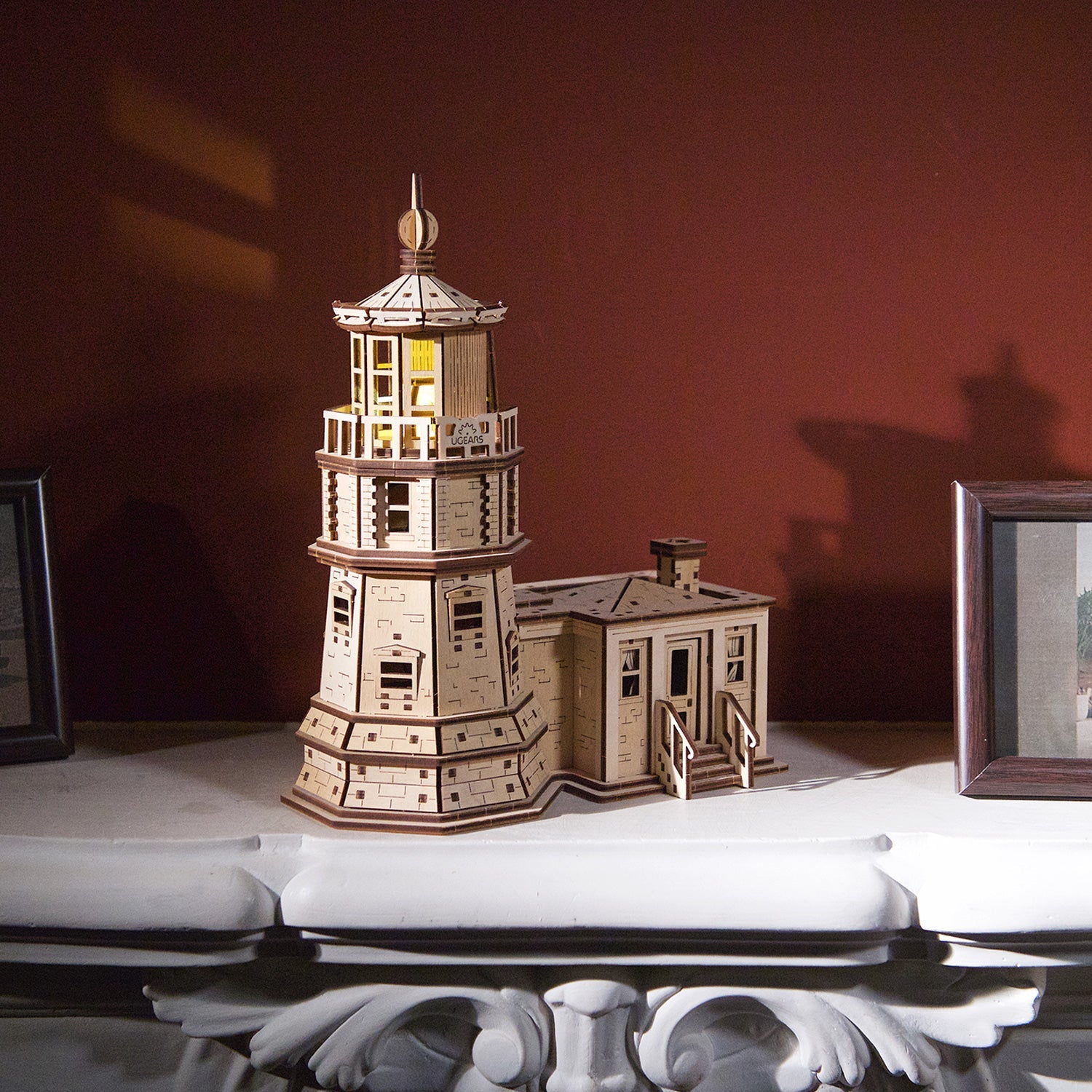 ugears-split-rock-lighthouse-maquette-phare-m-canique-en-bois image 8