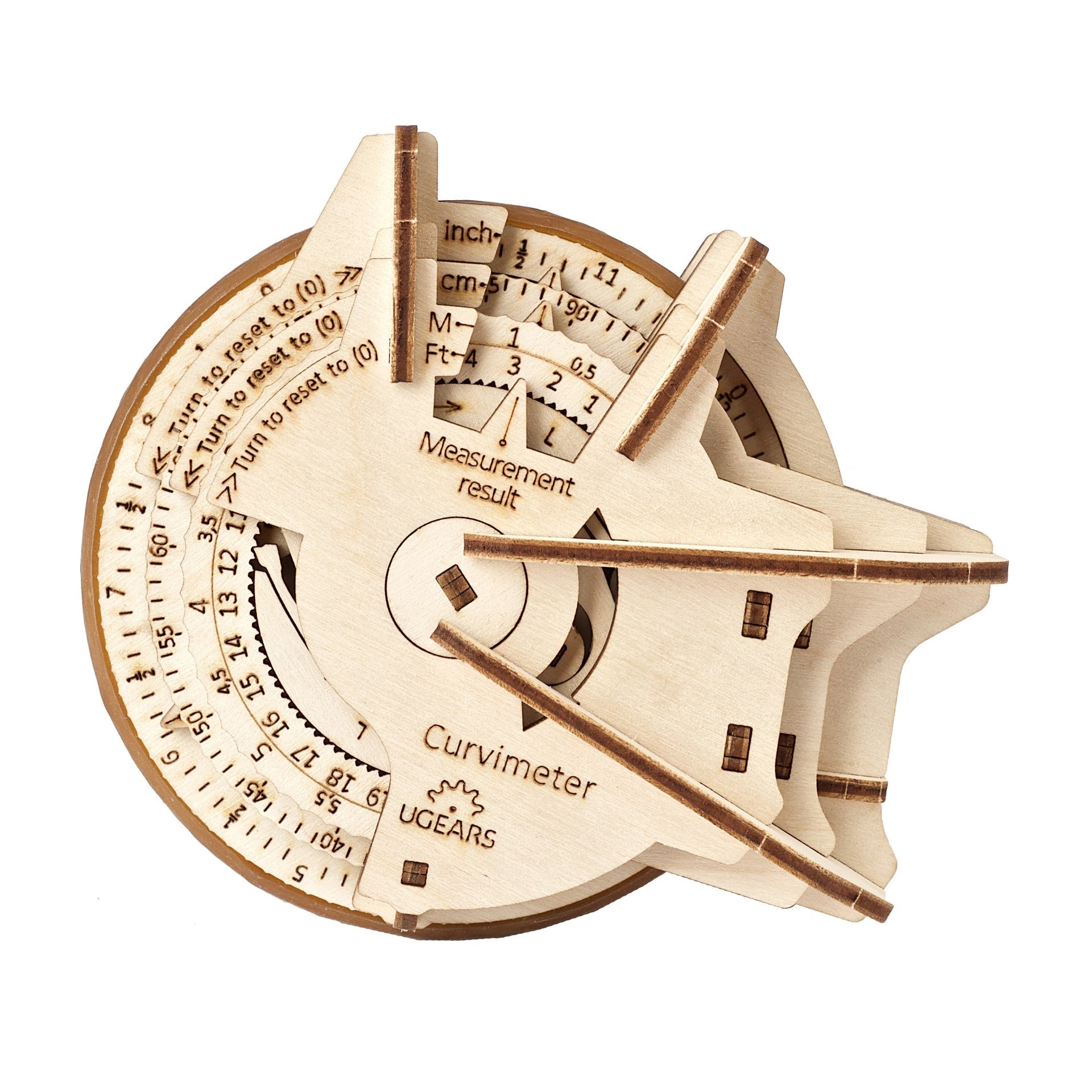 ugears-curvimeter-maquette-bois-ducative-instrument-de-mesure-stem image 1