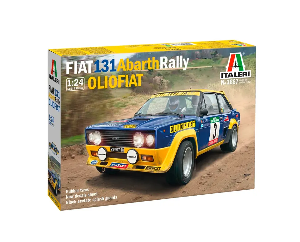 italeri-3667-1-24-fiat-131-abarth-rally-olio-fiat-kit-maquette-plastique image 1