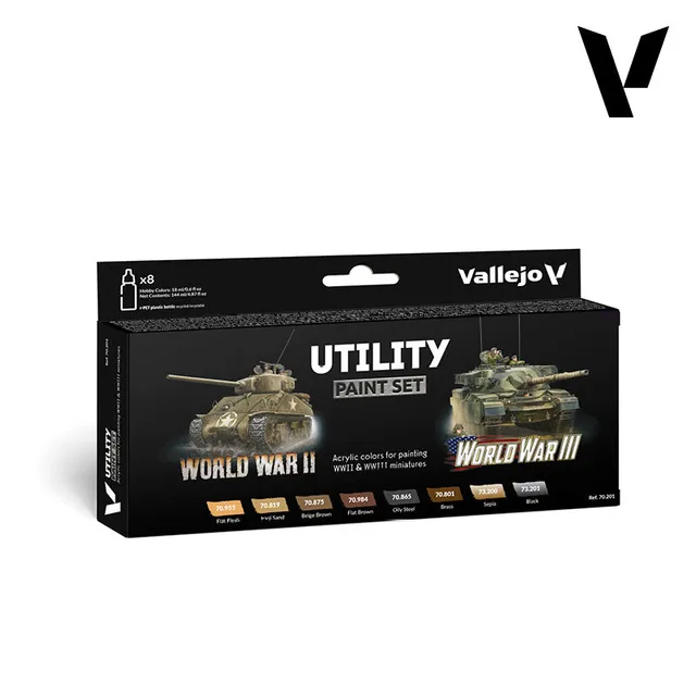 vallejo-model-color-set-wwii-6-couleurs-2-lavis-18-ml image 1