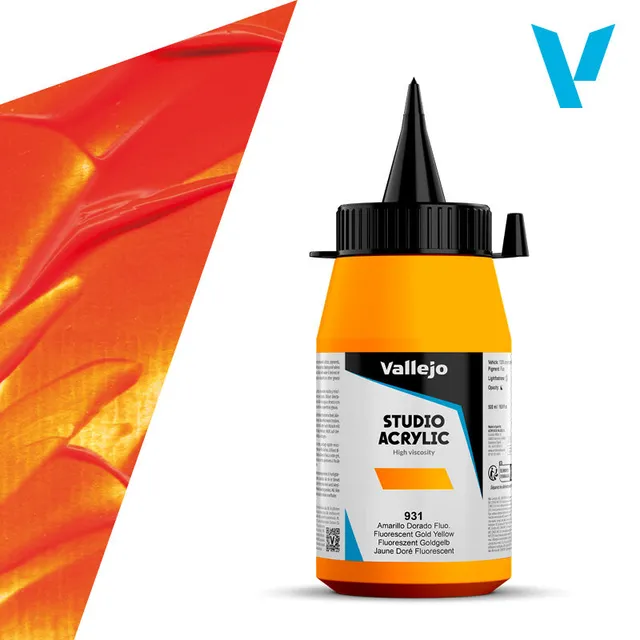 vallejo-belle-arti-peinture-acrylique-jaune-dor-fluo-500-ml image 1