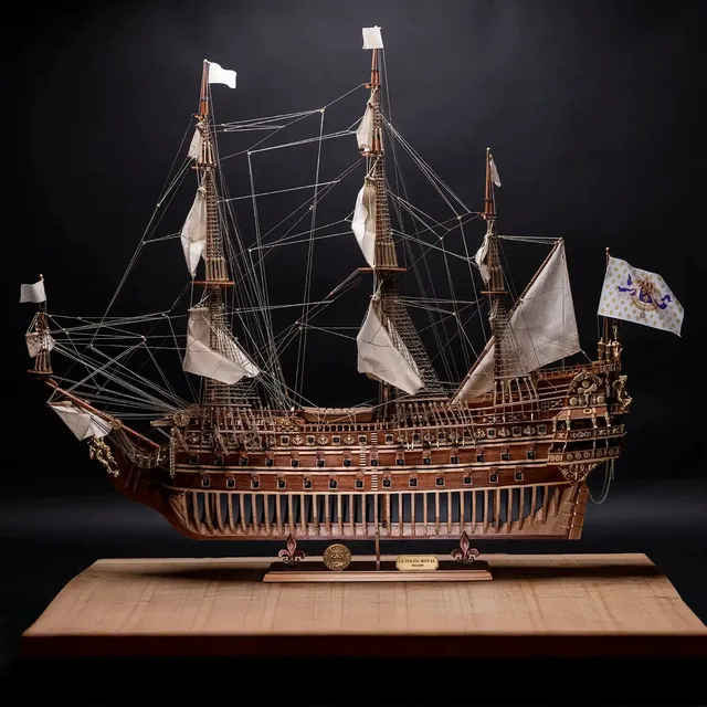 occre-soleil-royal-maquette-bateau-en-bois-dition-limit-e-num-rot-e-669-exemplai image 1
