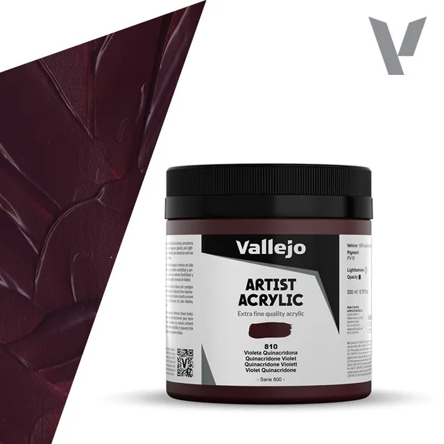 vallejo-studio-acrylic-violet-quinacridone-500-ml-peinture-acrylique-beaux-arts image 1