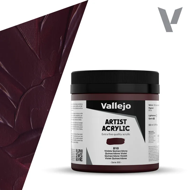 vallejo-studio-acrylic-violet-quinacridone-500-ml-peinture-acrylique-beaux-arts image 1
