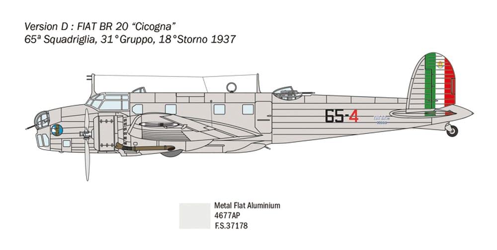 italeri-1447s-fiat-br-20-cicogna-maquette-avion-plastique-1-72 image 7