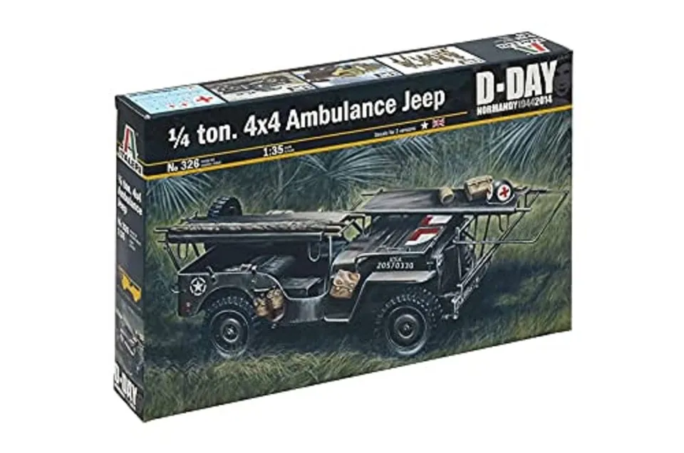 italeri-i326-jeep-4x4-ambulance-maquette-militaire-1-35 image 1