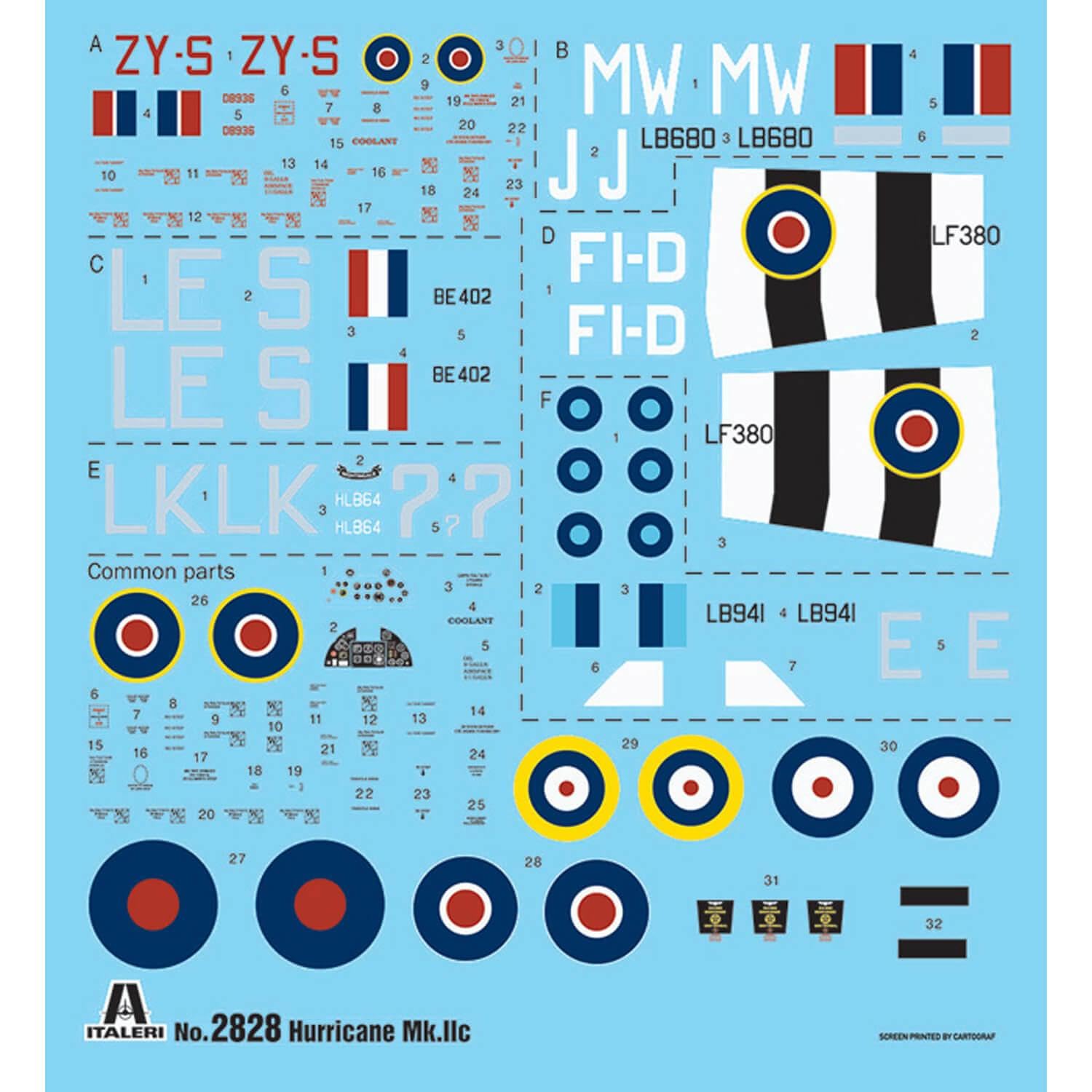 italeri-2828-hurricane-mk-ii-c-1-48-kit-avion-d-taill image 3