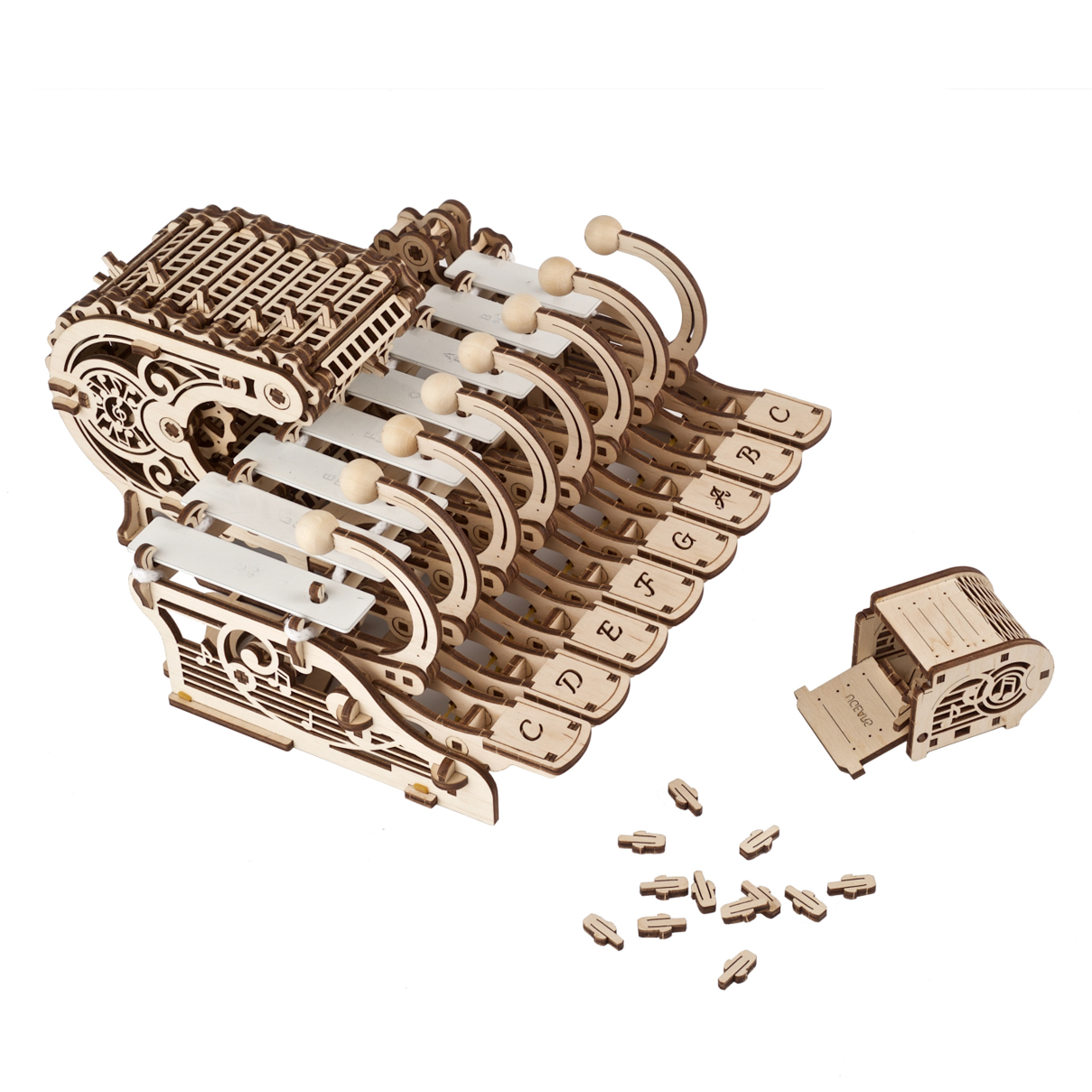 ugears-mechanical-celesta-maquette-instrument-de-musique-m-canique-en-bois image 2