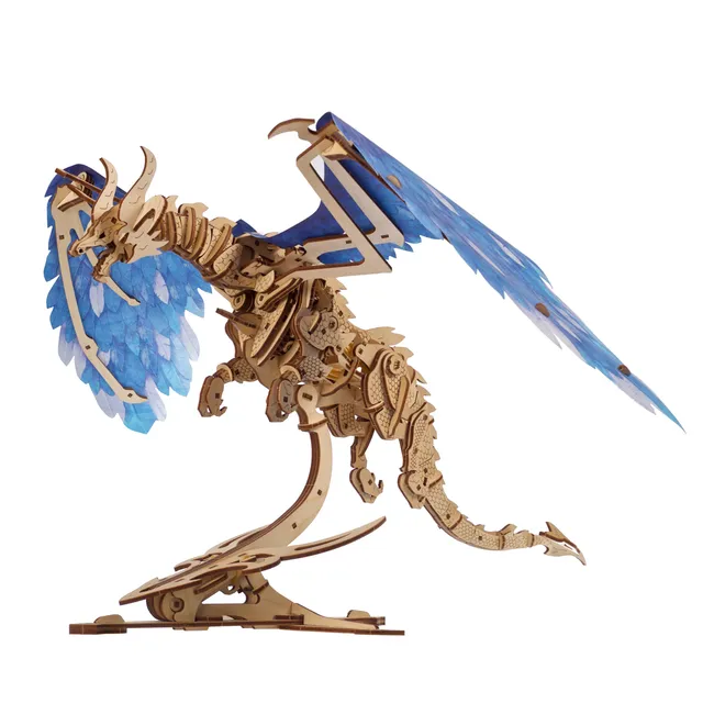 ugears-windstorm-dragon-automate-m-canique-en-bois-3d-construire image 1