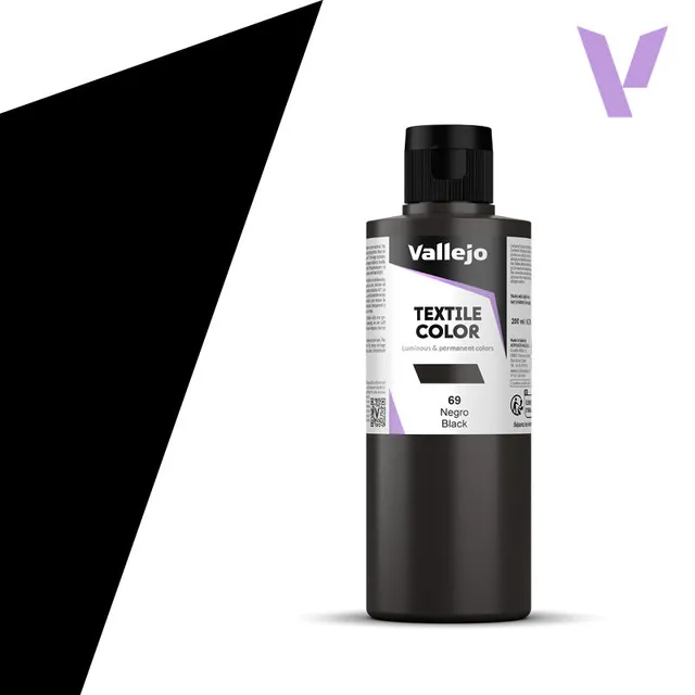 vallejo-textile-couleur-textile-noir-200-ml image 1