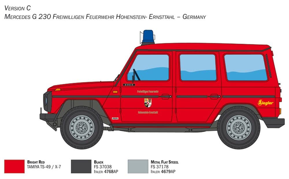 italeri-3663-mercedes-g230-pompier-1-24-maquette-voiture-assembler image 6