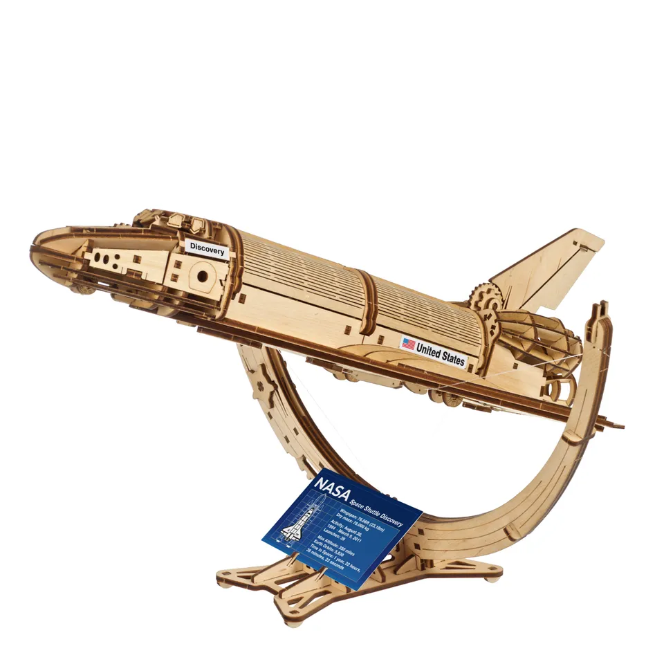 ugears-nasa-space-shuttle-discovery-maquette-m-canique-bois image 1