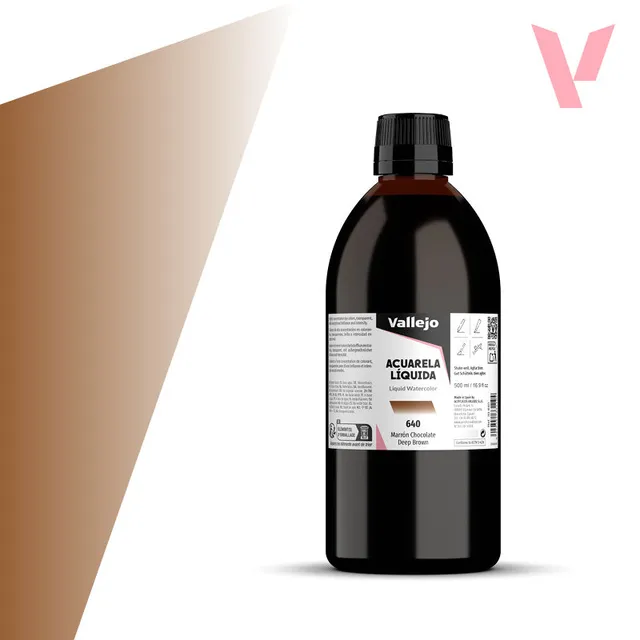 vallejo-aquarelle-liquide-marron-chocolat-500-ml image 1