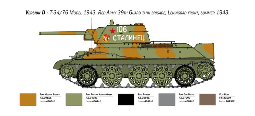 italeri-6570-t-34-76-1943-premium-edition-1-35-kit-maquette-char-plastique image 7