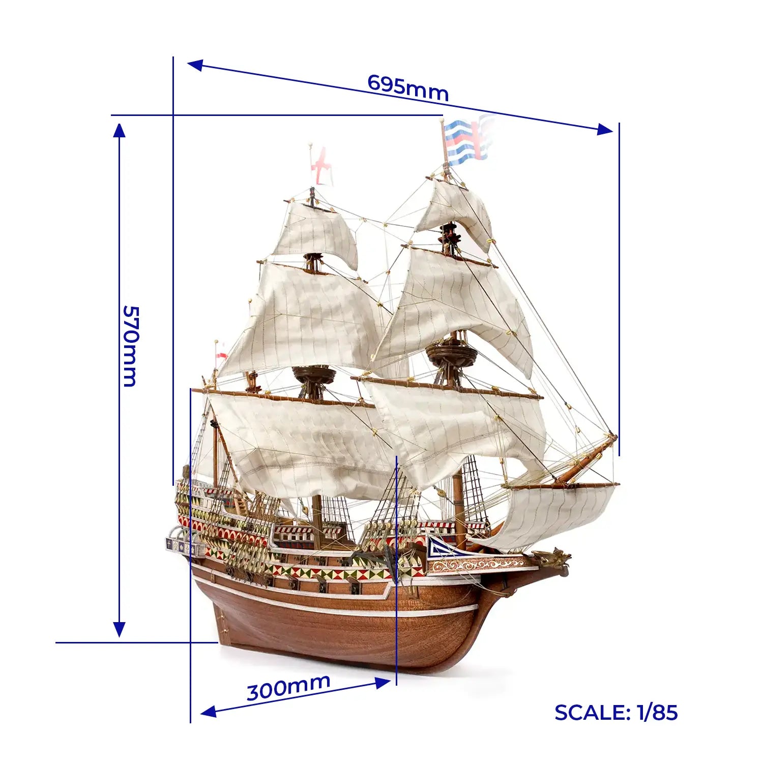 occre-hms-revenge-maquette-galion-bois-kit image 2