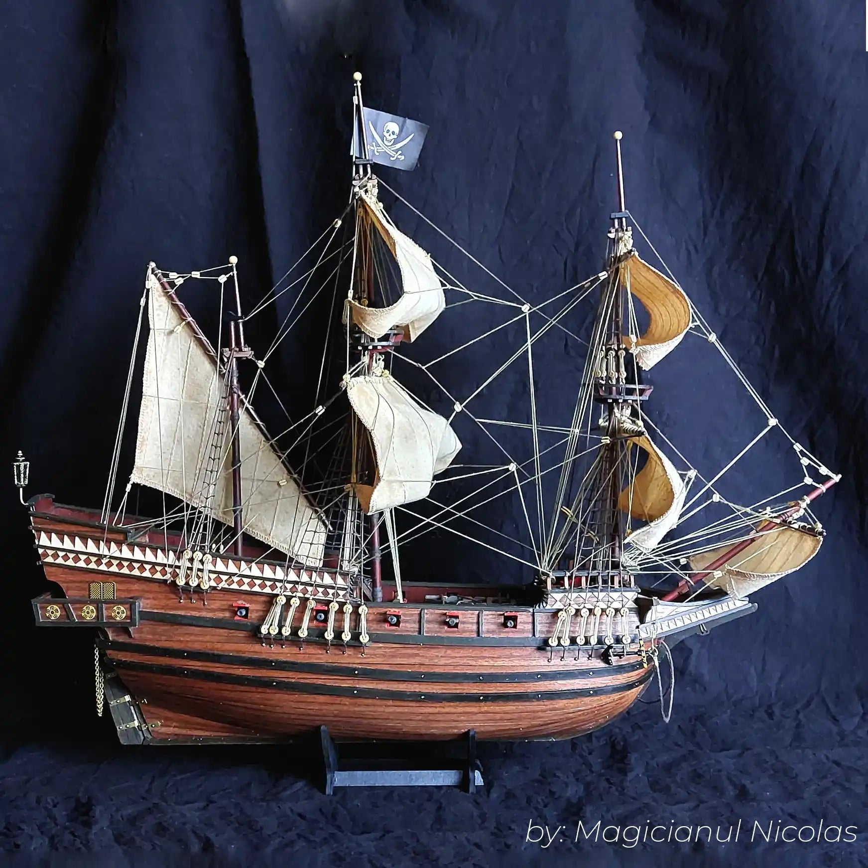 occre-buccaneer-color-pack-1-100-maquette-bateau-pirate-avec-peintures image 8
