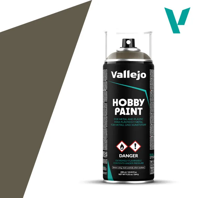 vallejo-hobby-paint-spray-primer-vert-olive-us-sous-couche-mate-pour-miniatures image 1